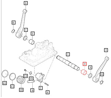 Mahindra Tractor Bush, 40x46x40 13155010040 Mahindra Direct Parts