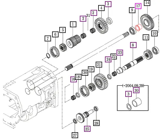 Mahindra Tractor Bush, 40x58x39 15992430050 Mahindra Direct Parts