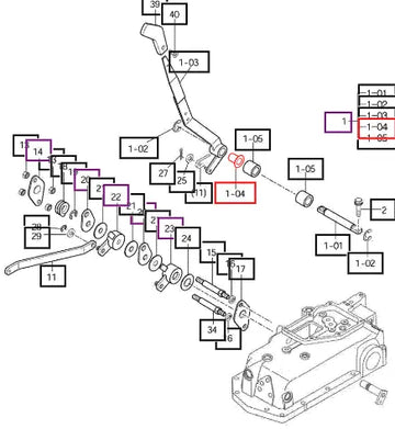 Mahindra Tractor Bush, Nylon/16x18x27 14527092120 Mahindra Direct Parts