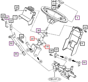 Mahindra Tractor Bush, (for Steering Wheel Column) 36461020111 Mahindra Direct Parts