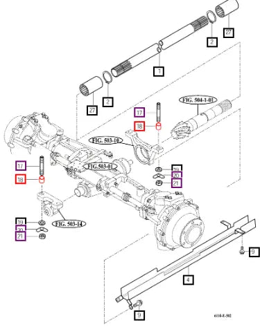 Mahindra Tractor Bush(18.5x24x35) S2155901000 Mahindra Direct Parts