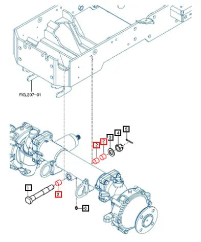 Mahindra Tractor Bush(22x25x25) 11614120030 Mahindra Direct Parts