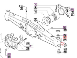 Mahindra Tractor Bushing - Front Axle 006500344C1 Mahindra Direct Parts