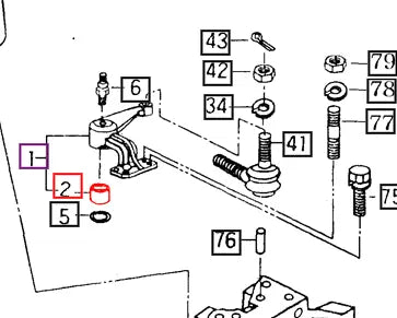 Mahindra Tractor Bushing - Steering Knuckle 35x39x26 14254330151 Mahindra Direct Parts