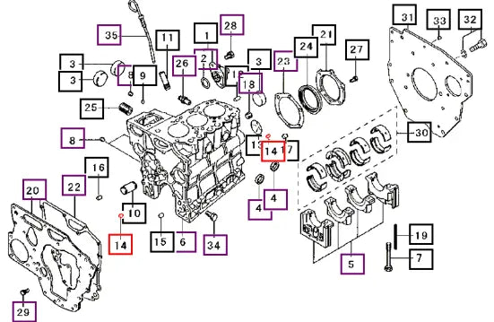 Mahindra Tractor Bushing ,knock MS471102 Mahindra Direct Parts