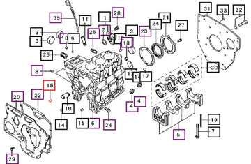 Mahindra Tractor Bushing ,knock MS471105 Mahindra Direct Parts