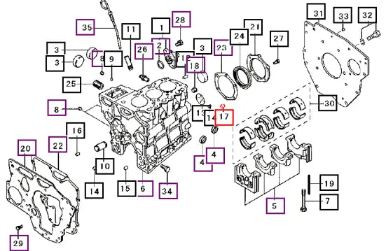 Mahindra Tractor Bushing ,knock MS471107 Mahindra Direct Parts