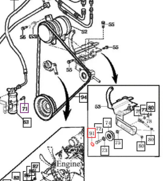 Mahindra Tractor C Clip V7051400350 Mahindra