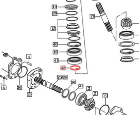 Mahindra Tractor C-Ring Shaft 60 V7041400600 Mahindra Direct Parts