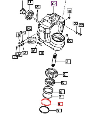 Mahindra Tractor C-Ring V7051401000 Mahindra Direct Parts