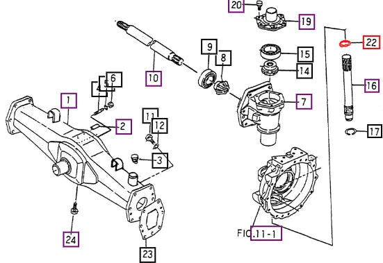 Mahindra Tractor C-Type Stop Ring (Top) (For Front) V7041400300 Mahindra Direct Parts