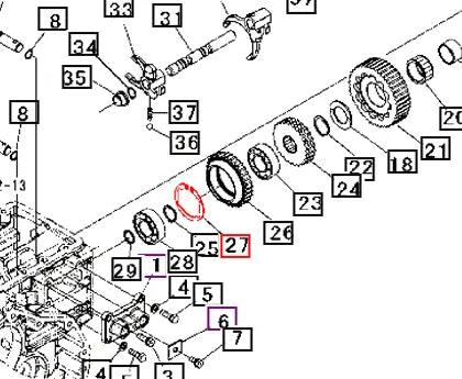 Mahindra Tractor C-ring 07410006201 Mahindra Direct Parts
