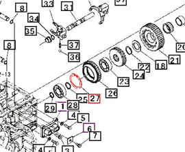 Mahindra Tractor C-ring 07410006201 Mahindra Direct Parts
