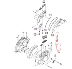 Mahindra Tractor Loader Joystick and Cables KMW14083043
