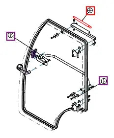 Mahindra Tractor Cab Door Gas Spring / Damper L1009600014 Mahindra Direct Parts