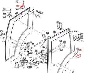 Mahindra Tractor Cab Door Hinge (LH Lower / RH Upper) 14527052400 Mahindra