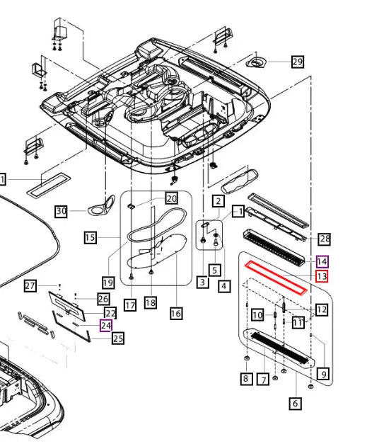 Mahindra Tractor Cabin Air Filter Insulating Mat E007518461D1 Mahindra Direct Parts