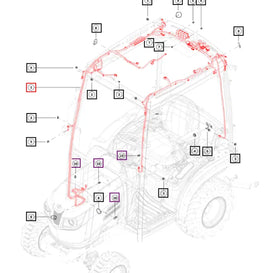 Mahindra Tractor Cabin Wiring Harness 008900497K91 Mahindra Direct Parts