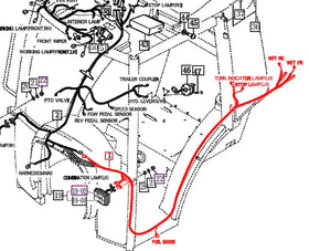 Mahindra Tractor Cabin Wiring Harness 12436683201 Mahindra Direct Parts