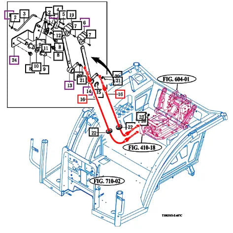 Mahindra Tractor Cable Assy, Position/Draft 19157092401 Mahindra Direct Parts