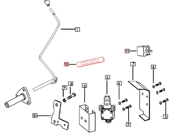 Mahindra Tractor Cable Clip 003070930R2 Mahindra Direct Parts
