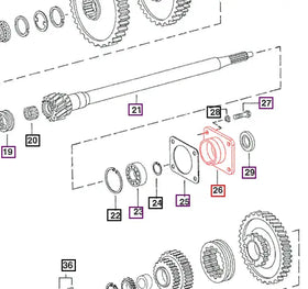 Mahindra Tractor Cage Bearing 000032502B12 Mahindra Direct Parts
