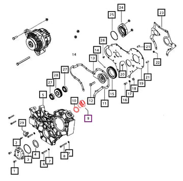 Mahindra Tractor Cap Oil Filler With Oil Seal - Consists Of 006034473H91 Mahindra Direct Parts