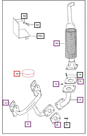 Mahindra Tractor Cap Silencer Opening 005555682R2 Mahindra Direct Parts
