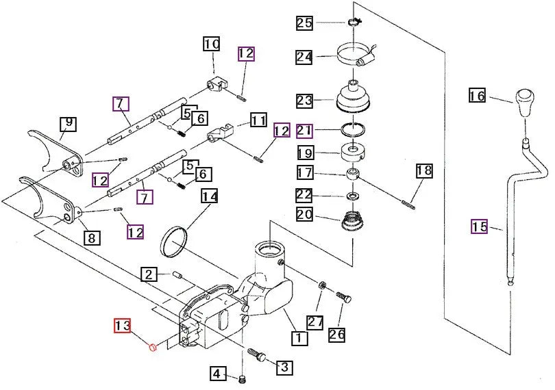 Mahindra Tractor Cap, Plug, Seal Rear Housing / Shifter Housing ...