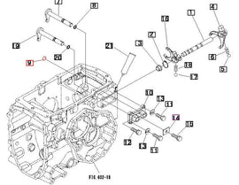 Mahindra Tractor Cap, Plug, Seal  Rear Housing / Shifter Housing 08340016050 Mahindra