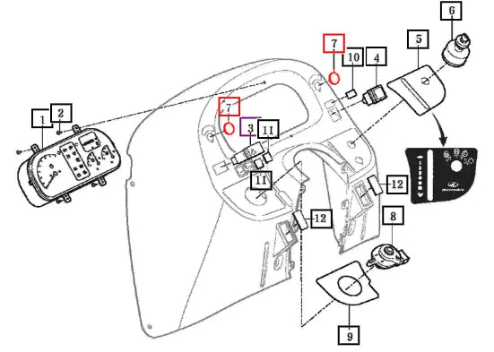 Mahindra Tractor Cap, Switch 15537078560 Mahindra Direct Parts
