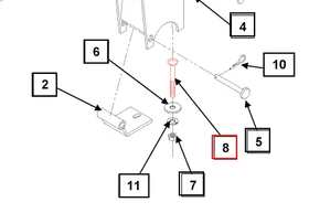 Mahindra Tractor Carriage Bolt 1/2x4 KMW05461013 Mahindra Direct Parts