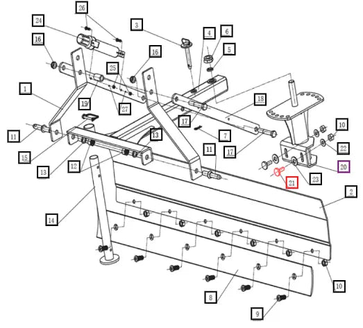 Mahindra Tractor Carriage Bolt PP254409 Mahindra Direct Parts
