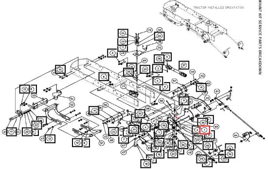 Mahindra Tractor Carriage Bolt, 5/16-18 X 1.0 Gr 5 AME006577 Mahindra Direct Parts