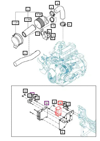 Mahindra Tractor Case Assy, Fuse 13276642002 Mahindra Direct Parts