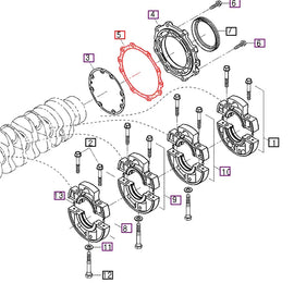 Mahindra Tractor Case Cover Gasket E630004822 Mahindra Direct Parts