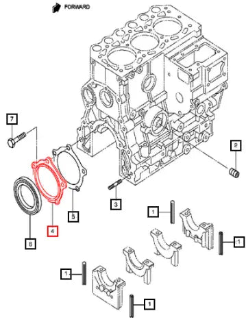 Mahindra Tractor Case Oil Seal 31n07 01400 006053101N01 Mahindra Direct Parts