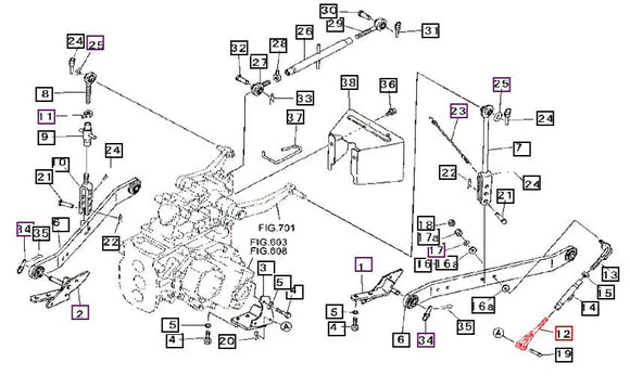 Mahindra Tractor Chain Stabilizer Link, Axle Side Mahindra