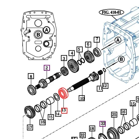 Mahindra Tractor Change Gear Bearing V6261100309 Mahindra Direct Parts