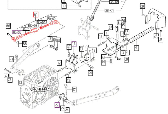 Mahindra Tractor Check Chain Assembly 16505244501 Mahindra Direct Parts