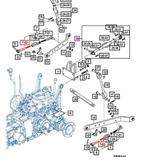 Mahindra Tractor Check Chain End Right Hand RH Thread Mahindra