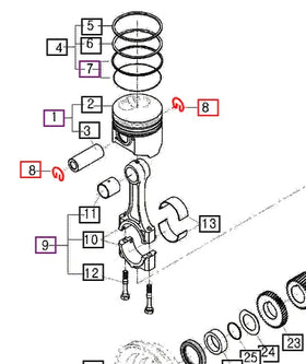 Mahindra Tractor Cir-clip E6300-21332 Mahindra Direct Parts