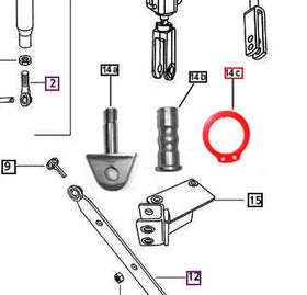 Mahindra Tractor Circlip 005558119R1 Mahindra Direct Parts