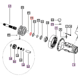 Mahindra Tractor Circlip 60x2 000012431P04 Mahindra Direct Parts