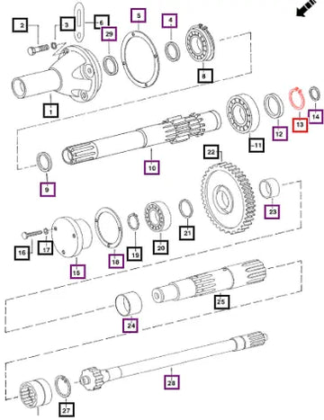 Mahindra Tractor Circlip Dia 55 000032604B12 Mahindra Direct Parts