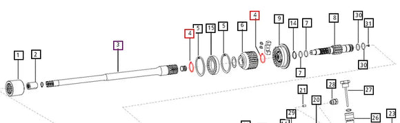 Mahindra Tractor Circlip External 000012353P04 Mahindra Direct Parts