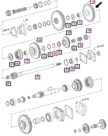 Mahindra Tractor Circlip External 005554798R1 Mahindra Direct Parts