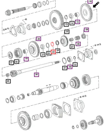 Mahindra Tractor Circlip External 005554798R1 Mahindra Direct Parts