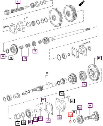Mahindra Tractor Circlip External 25mm 001121078R1 Mahindra Direct Parts