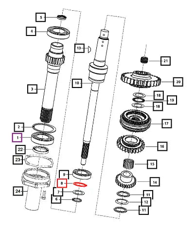 Mahindra Tractor Circlip Hd90 000012226P04 Mahindra Direct Parts